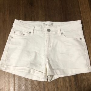 Women's White Jean Shorts